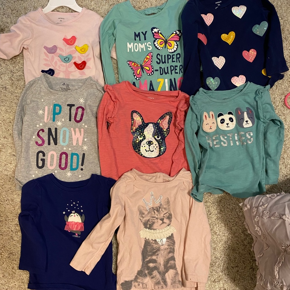 3T lot winter girl shirts